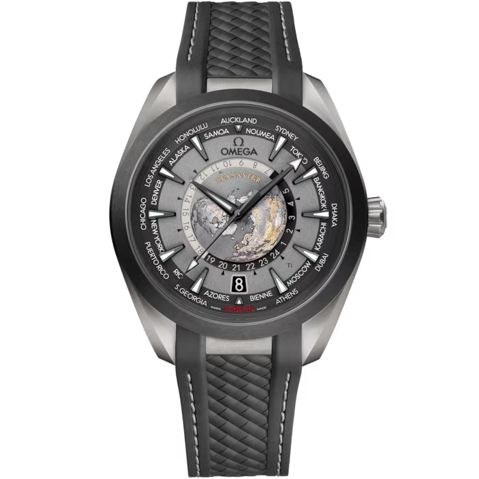 オメガ オメガ シーマスター アクアテラ マスタークロノメーター GMTワールドタイマー 43mm 220.92.43.22.99.001