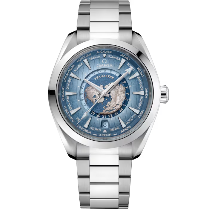 オメガ オメガ シーマスター アクアテラ マスタークロノメーター GMTワールドタイマー 43mm 220.10.43.22.03.00﻿2